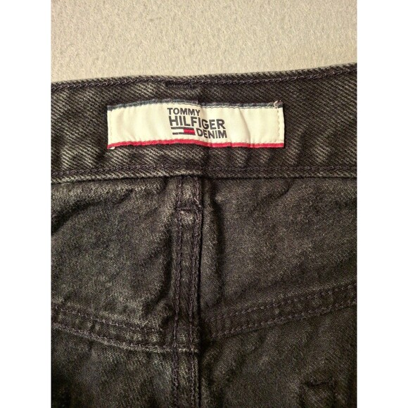 Tommy Hilfiger Jeans 36x30 Black Denim Five-Pocket Design Chino 5 Pocket Preppy - Picture 8 of 11